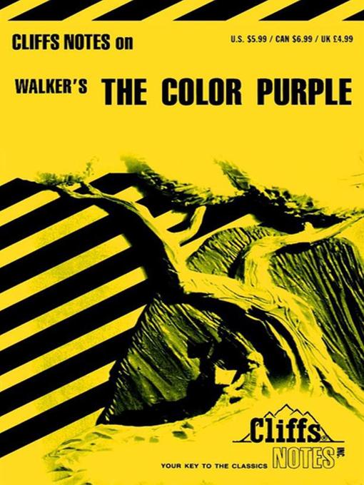 Title details for CliffsNotes on Walker's the Color Purple by Gloria Rose - Available